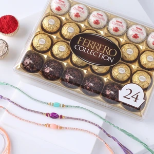FNP Ethnic Rakhi With Ferrero Rocher Collection