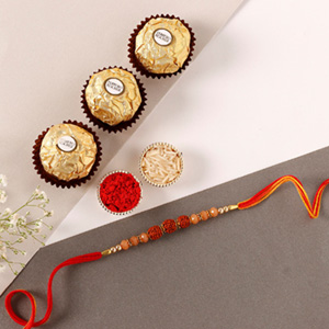 Sneh Classic Look Rakhi & Ferrero Rocher