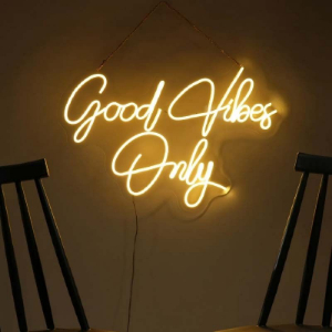 Good Vibes Only Neon Light