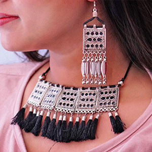 Afghani Style Choker Necklace Set for Sister