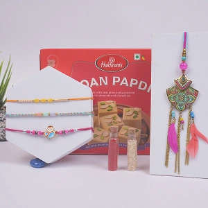 Family Rakhi & Lumba Sweet Festive Hamper