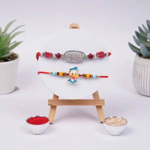 Traditional and Kids Rakhi Combo for Brothers