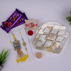 Royal Rakhi Indulgence Gift Hamper for Bhaiya Bhabhi & Kids
