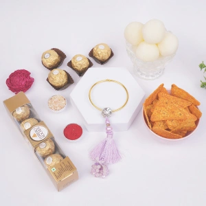 Gorgeous Bhabhi Lumba Rakhi Celebration Gift Box