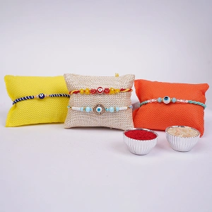 Royal Evil Eye Rakhi Collection of 4