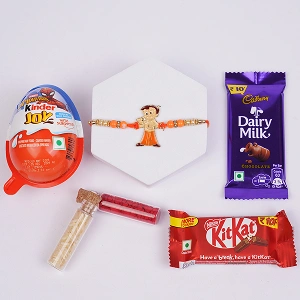 Chhota Bheem Rakhi Kinder Joy Surprise Box-Kids Rakhi Online