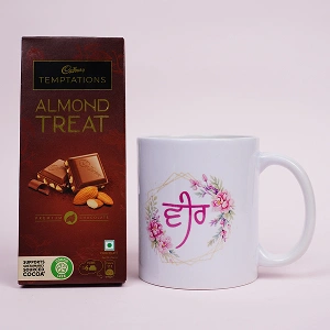 Personalized Mug with Cadbury Temptations Treat