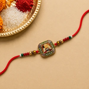 Khatu Shyam Ji Blessing Rakhi - Single Rakhi with Free Roli Chawal