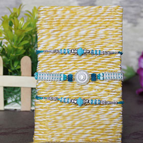 White & Blue Rakhis