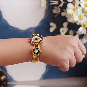 Floral Bracelet Lumba Rakhi