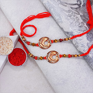 A pair of Divine Rakhi - Mauli Rakhi