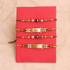 Stylish set of 4 Rakhis