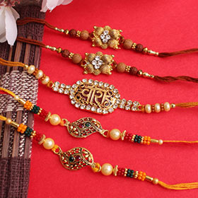 Astonishing Designer Rakhi set of 5