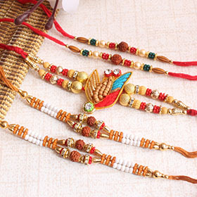 Amazing Designer Rakhi set of 5