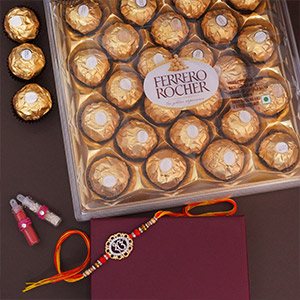 Rakhi with Ferrero Rocher Combo
