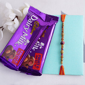 Fruity Nutty Rakhi Delight - Beaded Rakhi