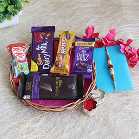 Delectable Raksha Bandhan Combo - Sandalwood Rakhi