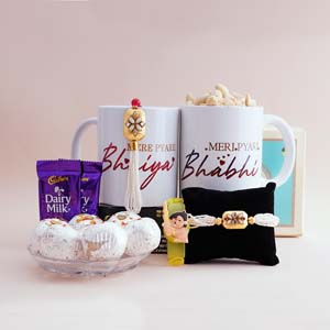 Plush Rakhi Hamper for Bhaiya Bhabhi