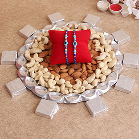 Auspicious Silver Thali Hamper