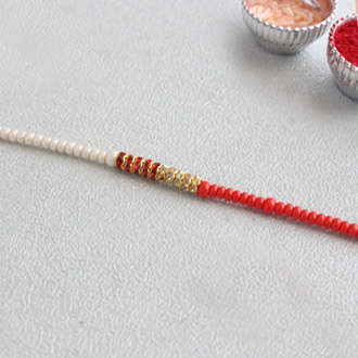 Pearl Rakhi Thread