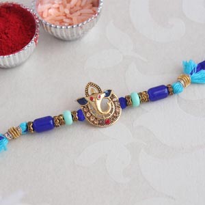 Blue Ganesha Rakhi - Hong Kong