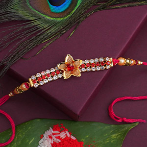 Golden Stone Rakhi