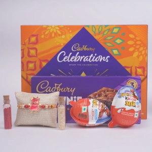 Festive Kids Rakhi Gift Set with Chocolate Surprise Box