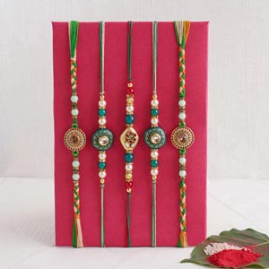 Traditional Designer Rakhi Set of Five - Egypt
