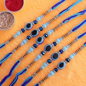 Evil Eye Rakhi Set of 6 - China - Rakhi to China