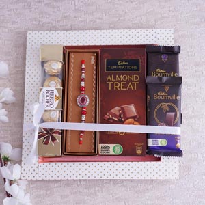 Traditional Rakhi and Chocolate Hamper