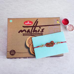 Bhai Rakhi with Haldiram’s Mathis