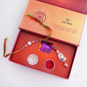 Bhaiya Bhabhi Rakhi with Chocolates Signature Box - Rakhi Gifts Box