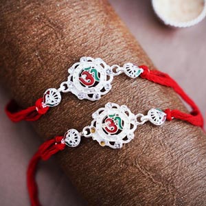 Two Om Rakhis Set
