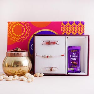 Designer Rakhi and Signature Box Hamper