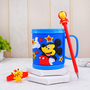 Pikachu Rakhi with Mug N Pen - Rakhi for Baby