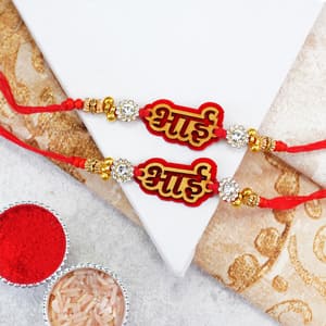 Pair of Designer Bhai Rakhis