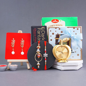 AD Bhaiya Bhabhi Rakhi with Chocolates Gift Combo