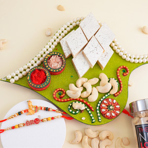 Bro Rakhi N Bal Krishna Rakhi with Kaju Katli Combo