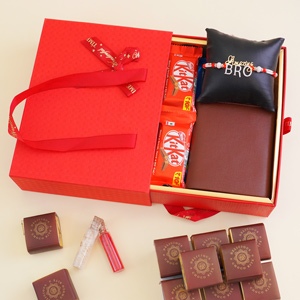 Amazing Bro AD Rakhi with Chocolates N Wallet