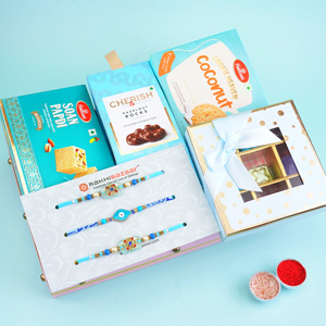 Triple Rakhis with Chocolates for Brothers