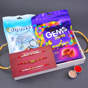 Mahadev Rakhi N Pearl Rakhi Gift Pack