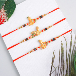 Set of 3 Laddu Gopal Rakhis - Rakhi Sets