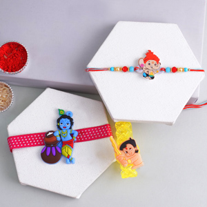 Set of 3 Cute Kids Rakhis