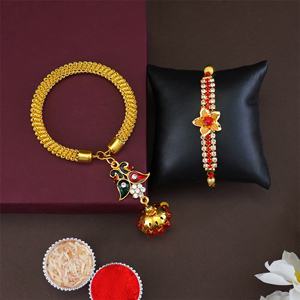 Traditional Couples Rakhi Set