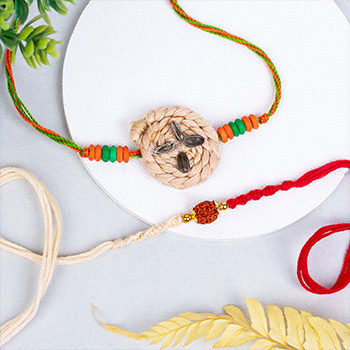 Set of 2 Unique Rakhi for Brothers