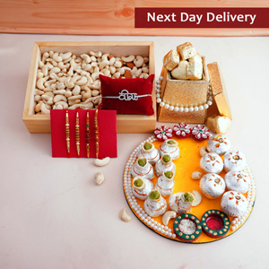 Mouth Drooling Rakhi Hamper Next Day Delivery - Rakhi to Faridabad
