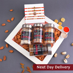 Stylish Swastik Rakhi Next Day Delivery - Send Rakhi to India