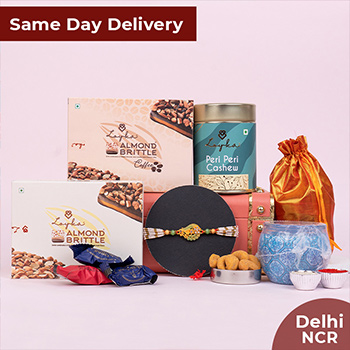 Designer Rakhi with Rakhi Gift Hamper Same Day Delivery In Delhi NCR