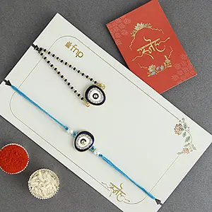 Feng Shui Guardian Evil Eye Bhaiya Bhabhi Rakhi-Bhaiya Bhabhi Rakhi to Singapore