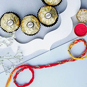 Sacred Beadwork Mauli Rakhi N Ferrero Delights